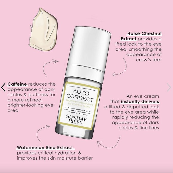 BNIB Sunday Riley Auto Correct Brightening Eye Cream